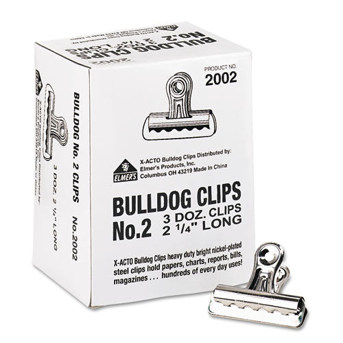 X-ACTO® Bulldog Clips, Medium, Nickel-plated, 36-box freeshipping - TVN Wholesale
