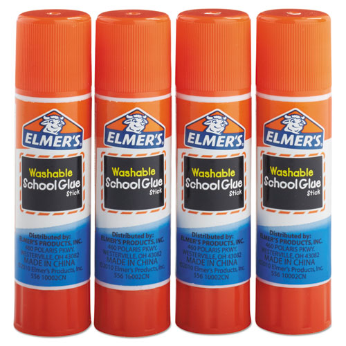 Elmer's® Washable School Glue Sticks, 0.24 Oz, Applies And Dries Clear, 4-pack freeshipping - TVN Wholesale