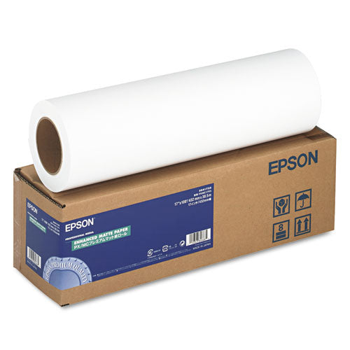 Epson® Enhanced Photo Paper Roll, 3" Core, 17" X 100 Ft, Matte Bright White freeshipping - TVN Wholesale