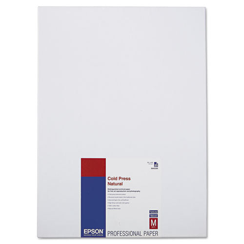Epson® Cold Press Fine Art Paper, 19 Mil, 8.5 X 11, Textured Matte Natural, 25-pack freeshipping - TVN Wholesale