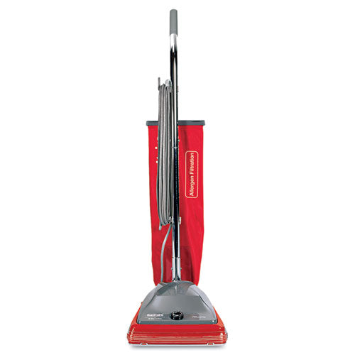 Sanitaire® Tradition Upright Vacuum Sc688a, 12" Cleaning Path, Gray-red freeshipping - TVN Wholesale