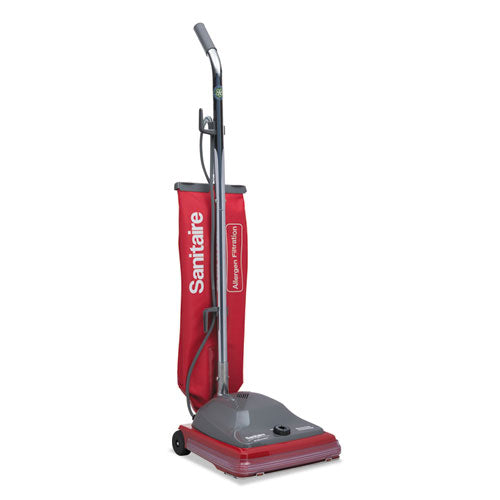 Sanitaire® Tradition Upright Vacuum Sc688a, 12" Cleaning Path, Gray-red freeshipping - TVN Wholesale
