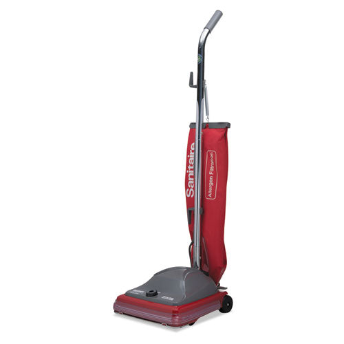 Sanitaire® Tradition Upright Vacuum Sc688a, 12" Cleaning Path, Gray-red freeshipping - TVN Wholesale