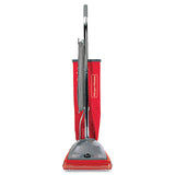Sanitaire® Tradition Upright Vacuum Sc688a, 12" Cleaning Path, Gray-red freeshipping - TVN Wholesale