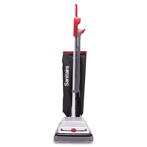 Sanitaire® Tradition Quietclean Upright Vacuum Sc889a, 12" Cleaning Path, Gray-red-black freeshipping - TVN Wholesale