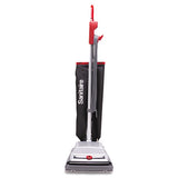Sanitaire® Tradition Quietclean Upright Vacuum Sc889a, 12" Cleaning Path, Gray-red-black freeshipping - TVN Wholesale