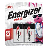 Energizer® Max Alkaline 9v Batteries, 2-pack freeshipping - TVN Wholesale