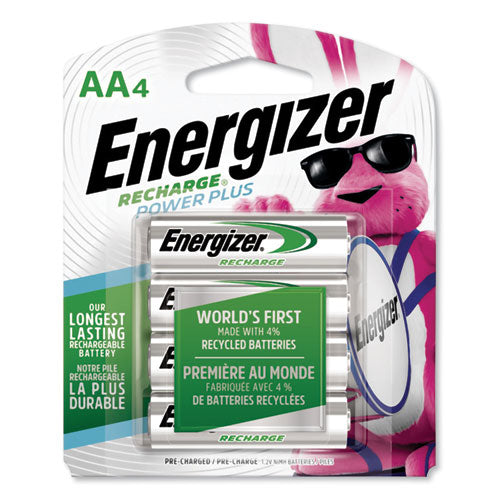 Energizer® Nimh Rechargeable Aa Batteries, 1.2 V, 4-pack freeshipping - TVN Wholesale