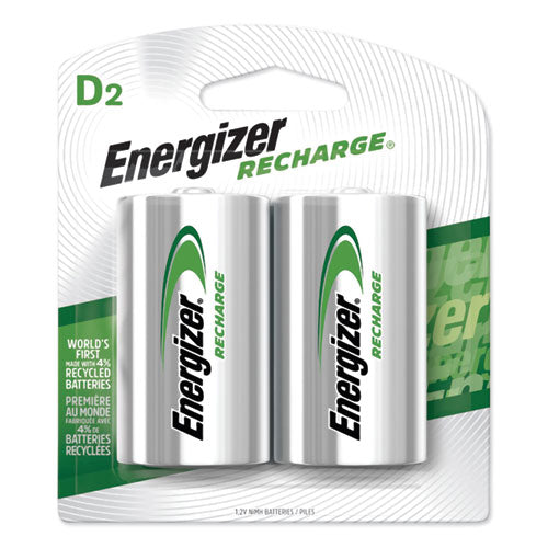 Energizer® Nimh Rechargeable D Batteries, 1.2 V, 2-pack freeshipping - TVN Wholesale
