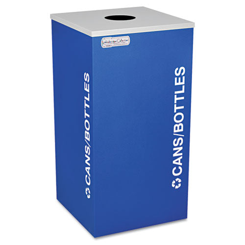 Ex-Cell Kaleidoscope Collection Bottle-can-recycling Receptacle, 24 Gal, Royal Blue freeshipping - TVN Wholesale