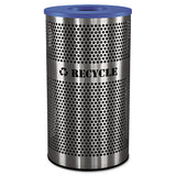 Ex-Cell Stainless Steel Recycle Receptacle, 33 Gal, Stainless Steel freeshipping - TVN Wholesale