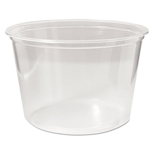 Fabri-Kal® Microwavable Deli Containers, 32 Oz, 4.6" Diameter X 5.6"h, Clear, 500-carton freeshipping - TVN Wholesale