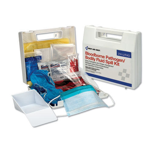 First Aid Only™ Bbp Spill Cleanup Kit, 2.5" X 9" X 8" freeshipping - TVN Wholesale