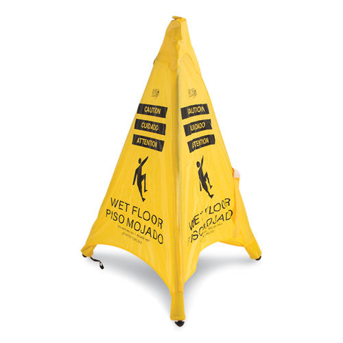 Spill Magic™ Pop Up Safety Cone, 3 X 2.5 X 20, Yellow freeshipping - TVN Wholesale