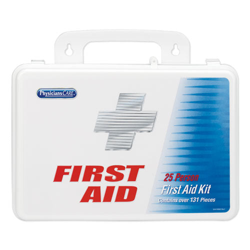 PhysiciansCare® by First Aid Only® Office First Aid Kit, For Up To 25 People, 131 Pieces, Plastic Case freeshipping - TVN Wholesale