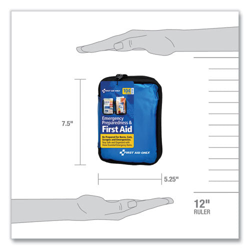 PhysiciansCare® by First Aid Only® Soft-sided First Aid And Emergency Kit, 105 Pieces, Soft Fabric Case freeshipping - TVN Wholesale