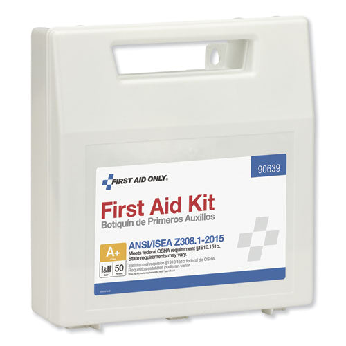 First Aid Only™ Ansi Class A+ First Aid Kit For 50 People, 183 Pieces, Plastic Case freeshipping - TVN Wholesale