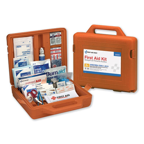 First Aid Only™ Ansi Class A+ First Aid Kit For 50 People, Weatherproof, 215 Pieces, Plastic Case freeshipping - TVN Wholesale