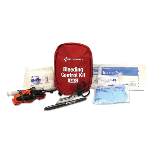 First Aid Only™ Basic Pro Bleeding Control Kit, 5 X 7 X 4 freeshipping - TVN Wholesale