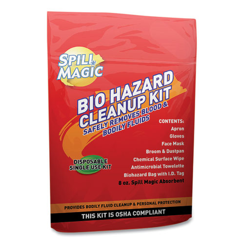 Spill Magic™ Biohazard Spill Cleanup, 3-4" X 6" X 9" freeshipping - TVN Wholesale