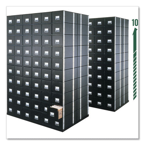Bankers Box® Staxonsteel Maximum Space-saving Storage Drawers, Legal Files, 17" X 25.5" X 11.13", Black, 6-carton freeshipping - TVN Wholesale