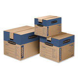 Bankers Box® Smoothmove Prime Moving-storage Boxes, Small, Regular Slotted Container (rsc), 16" X 12" X 12", Brown Kraft-blue, 10-carton freeshipping - TVN Wholesale