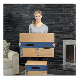 Bankers Box® Smoothmove Prime Moving-storage Boxes, Medium, Regular Slotted Container (rsc), 18" X 18" X 16", Brown Kraft-blue, 8-carton freeshipping - TVN Wholesale