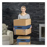 Bankers Box® Smoothmove Prime Moving-storage Boxes, Medium, Regular Slotted Container (rsc), 18" X 18" X 16", Brown Kraft-blue, 8-carton freeshipping - TVN Wholesale