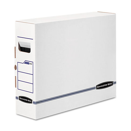 Bankers Box® X-ray Storage Boxes, 5" X 18.75" X 14.88", White-blue, 6-carton freeshipping - TVN Wholesale