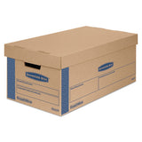 Bankers Box® Smoothmove Prime Moving And Storage Boxes, Small, Half Slotted Container (hsc), 24" X 12" X 10", Brown Kraft-blue, 8-carton freeshipping - TVN Wholesale