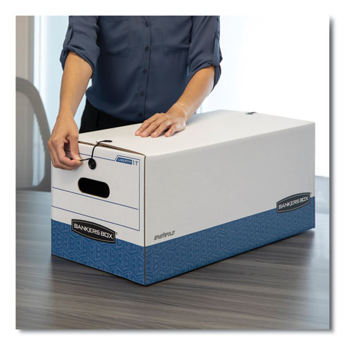 Bankers Box® Stor-file Medium-duty Strength Storage Boxes, Letter Files, 12" X 24.13" X 10.25", White, 20-carton freeshipping - TVN Wholesale