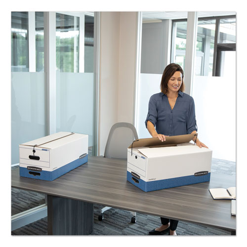 Bankers Box® Stor-file Medium-duty Strength Storage Boxes, Letter Files, 12" X 24.13" X 10.25", White, 20-carton freeshipping - TVN Wholesale