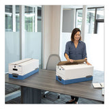 Bankers Box® Stor-file Medium-duty Strength Storage Boxes, Letter Files, 12" X 24.13" X 10.25", White, 20-carton freeshipping - TVN Wholesale