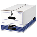Bankers Box® Stor-file Medium-duty Strength Storage Boxes, Letter Files, 12" X 24.13" X 10.25", White, 20-carton freeshipping - TVN Wholesale
