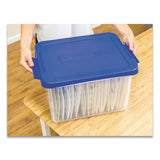 Bankers Box® Heavy Duty Plastic File Storage, Letter-legal Files, 14" X 17.38" X 10.5", Clear-blue, 2-pack freeshipping - TVN Wholesale