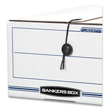Bankers Box® Liberty Plus Heavy-duty Strength Storage Boxes, Letter Files, 12.25" X 24.13" X 10.75", White-blue, 12-carton freeshipping - TVN Wholesale