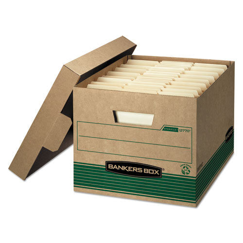 Bankers Box® Stor-file Medium-duty 100% Recycled Storage Boxes, Letter-legal Files, 12.5" X 16.25" X 10.25", Kraft-green, 12-carton freeshipping - TVN Wholesale