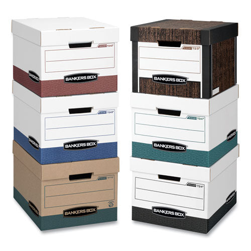 Bankers Box® Stor-file Medium-duty 100% Recycled Storage Boxes, Letter-legal Files, 12.5" X 16.25" X 10.25", Kraft-green, 12-carton freeshipping - TVN Wholesale