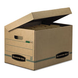 Bankers Box® Systematic Basic-duty Attached Lid Storage Boxes, Letter-legal Files, Kraft-green, 12-carton freeshipping - TVN Wholesale