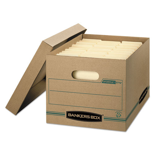 Bankers Box® Stor-file Basic-duty Storage Boxes, Letter-legal Files, 12.5" X 16.25" X 10.5", Kraft-green, 12-carton freeshipping - TVN Wholesale