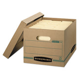Bankers Box® Stor-file Basic-duty Storage Boxes, Letter-legal Files, 12.5" X 16.25" X 10.5", Kraft-green, 12-carton freeshipping - TVN Wholesale