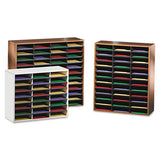 Fellowes® Literature Organizer, 24 Letter Sections, 29 X 11 7-8 X 23 7-16, Medium Oak freeshipping - TVN Wholesale