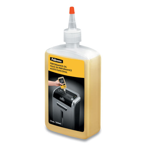 Fellowes® Powershred Performance Oil, 12 Oz Bottle With Extension Nozzle freeshipping - TVN Wholesale