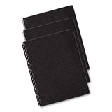 Fellowes® Executive Leather-like Presentation Cover, Round, 11-1-4 X 8-3-4, Black, 200-pk freeshipping - TVN Wholesale