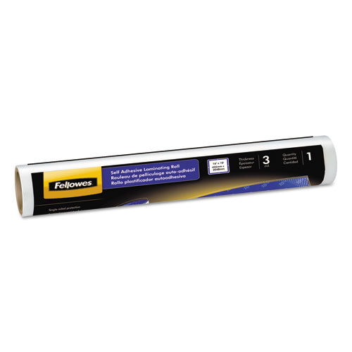 Fellowes® Self-adhesive Laminating Roll, 3 Mil, 16" X 10 Ft, Gloss Clear freeshipping - TVN Wholesale