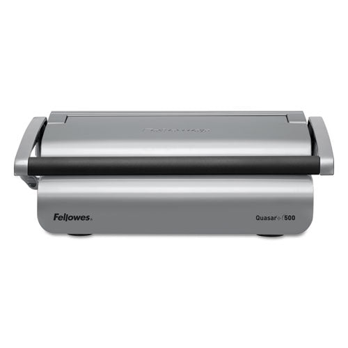 Fellowes® Quasar 500 Manual Comb Binding System, 500 Sheets, 18.13 X 15.38 X 5.13, Metallic Gray freeshipping - TVN Wholesale