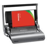 Fellowes® Quasar 500 Manual Comb Binding System, 500 Sheets, 18.13 X 15.38 X 5.13, Metallic Gray freeshipping - TVN Wholesale