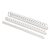 Fellowes® Plastic Comb Bindings, 1-2" Diameter, 90 Sheet Capacity, White, 100 Combs-pack freeshipping - TVN Wholesale