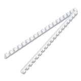 Fellowes® Plastic Comb Bindings, 5-16" Diameter, 40 Sheet Capacity, White, 100 Combs-pack freeshipping - TVN Wholesale