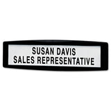 Fellowes® Plastic Partition Additions Nameplate, 9 X 2.5, Graphite freeshipping - TVN Wholesale